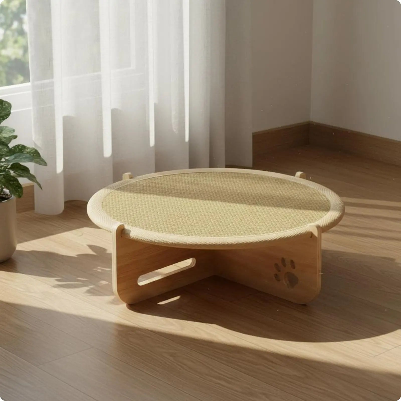 Feline Scratcher Bed Two-in-Single Use Feline Hammock Bed Small Dog Sleeping Mat Breathable Cooling for Cats, Summer