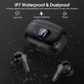 BT5.4 sem fio Ear Buds com LED Display HiFi Stereo Ear Buds com...