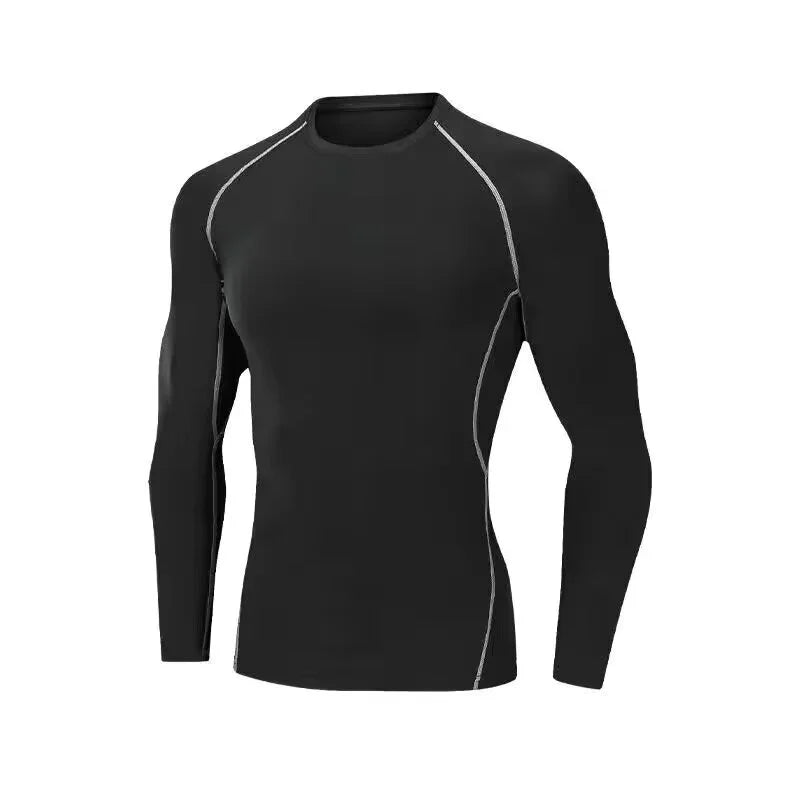 Camiseta Masculina Camiseta Masculina de Corrida Esportiva Camiseta Masculina de Compressão Fitness Top de Treino Secagem Rápida Justa para Academia Esporte Corrida Camisas Jersey