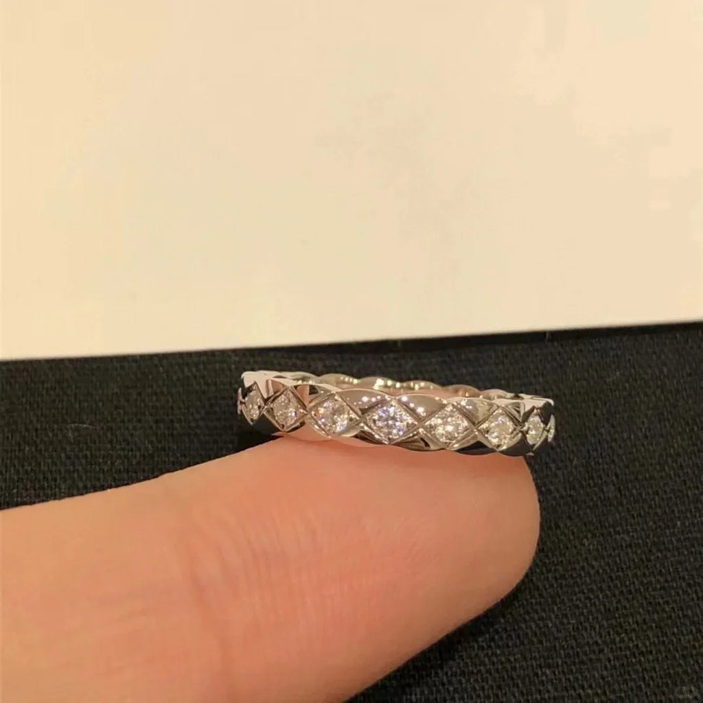 Anéis de Luxo Tudo Moissanite Prata 925 Banhado a Ouro 18K Diamante de Laboratório Para Homens Anel Hiphop Joias Finas