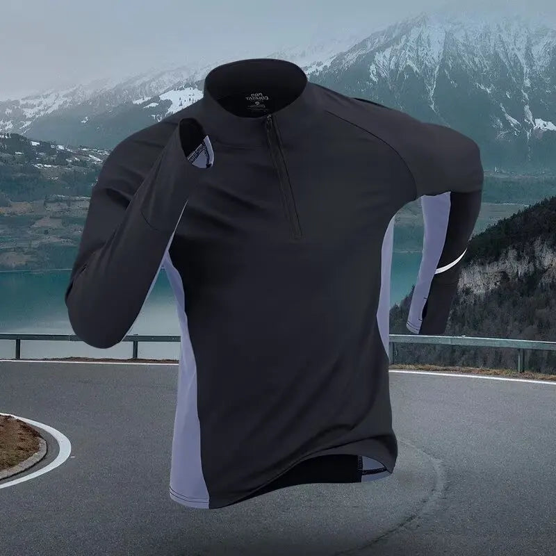 Camisa Ciclismo Masculina Manga Longa — Inverno e Performance