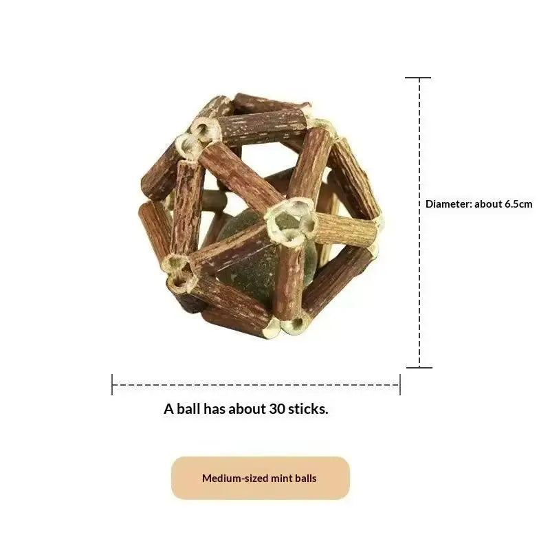 Gato Toys Natural Wood Knotweed Teething Sticks Insect Galls