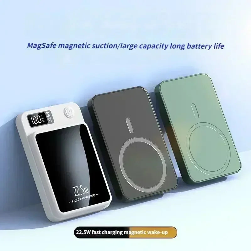 Power Bank Magnético 50000mAh Carregamento Rápido Sem Fio de Grande Capacidade