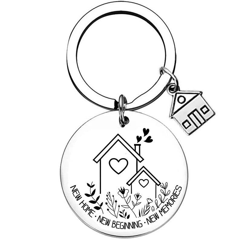 Chaveiro de Aço Inoxidável WonderNest Novo Lar Chá de Casa Nova