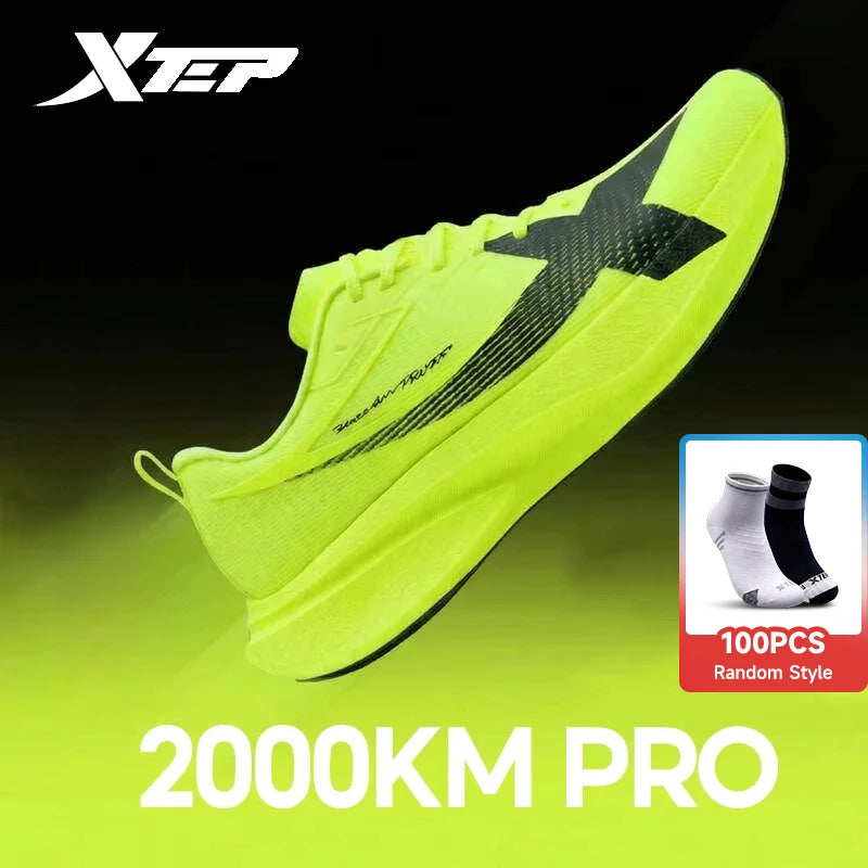 Tênis de Corrida XTEP 2000km PRO Masculino Primavera 2026 Maciez Durabilidade Estabilidade Conforto Leve Esportivo Masculino 874219110026