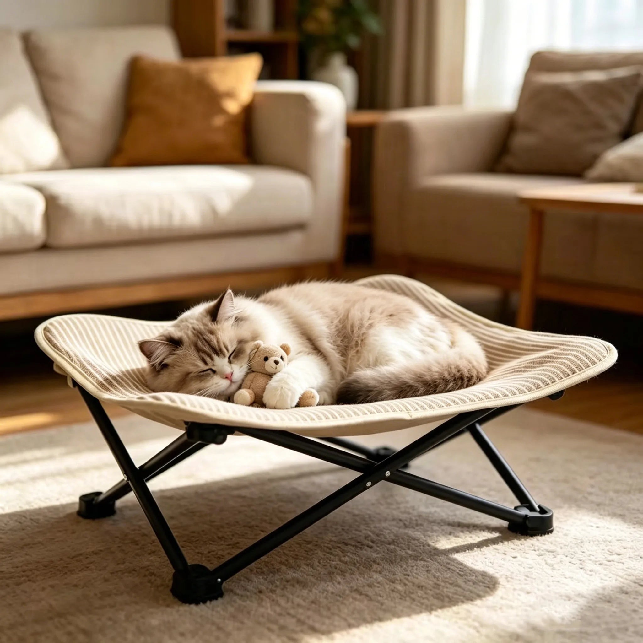 Sisal Special Camp Ped Bed Folding Relaxing Recliner Convenience Pet Bed Creative Summer Pet Products Cama Para Perro XY40CWC