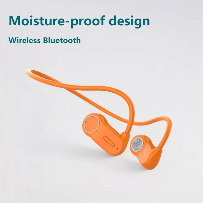 Fones de Ouvido Bluetooth Sem Fio Esportivos de Corrida Atrás da Orelha, Tipo Aberto, com Bateria de Longa Duração e À Prova d'Água