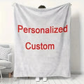 Personalized Photo Blanket Customized Print on Demand Dropshipping Warm Throw Blankets for Boyfriend Girl Friends and Family