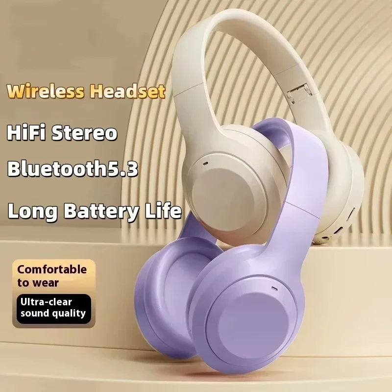 Fone de ouvido sem fio, headset de longo alcance, fone de ouvido para celular/iPad, headset sem fio para jogos