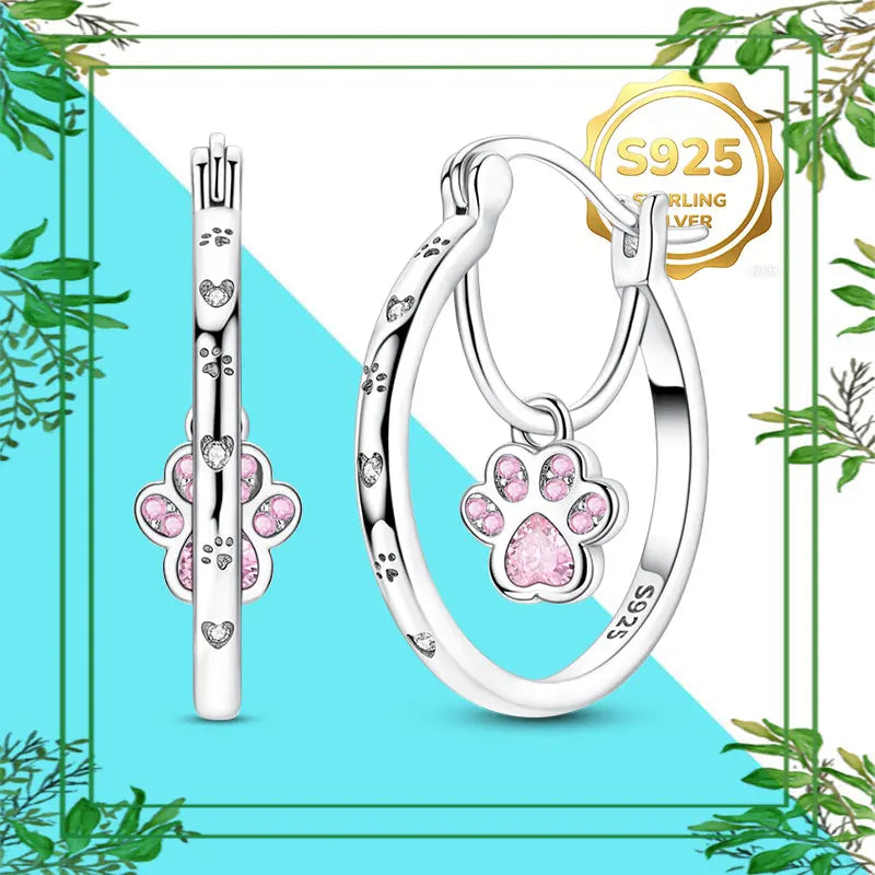Brincos Femininos Pendentes 100% Genuínos em Prata Esterlina 925 Hipoalergênicos Luxuosos Elegantes Joia Fina Presente de Aniversário para Ela