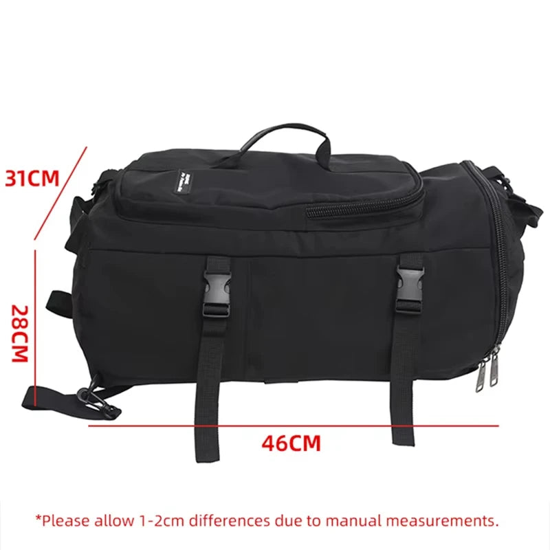 Gym Travel Backpack Black Round Bag for Men Women Casual Outdoor...