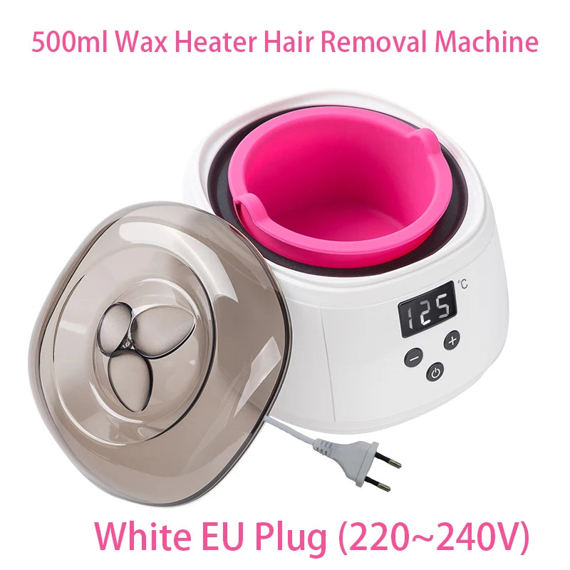 500ml LCD Display Smart Silicone Liner Hand and Foot , Wax Heater for Hair Removal,Wax Heating And Wax Therapy Machine