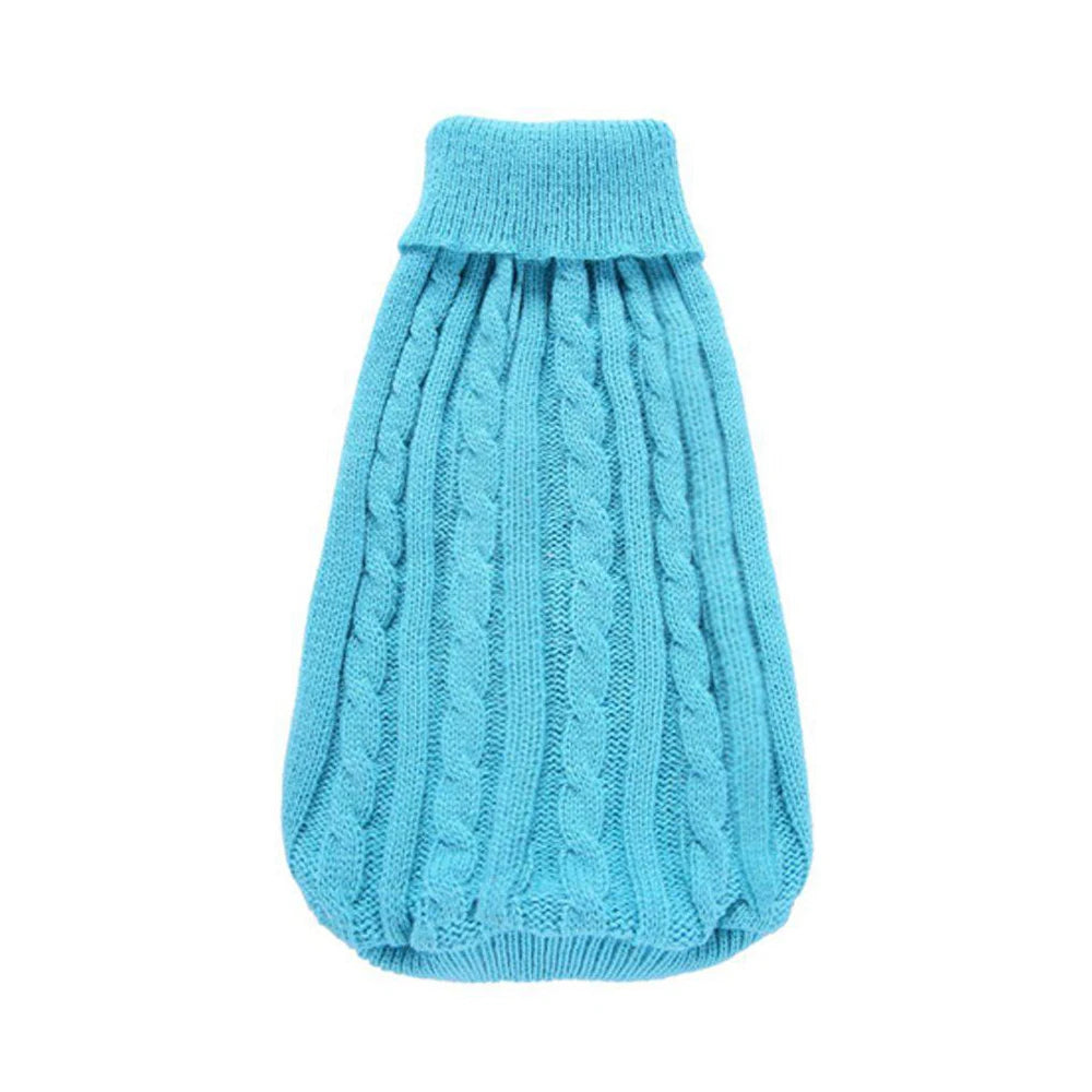 Colete Suéter de Tricô Quente de Inverno com 2 Pernas para Cães Salsicha Colete Sem Mangas de Cor Sólida para Cães Dachshund Casaco Macio para Dachshund Pequeno e Médio