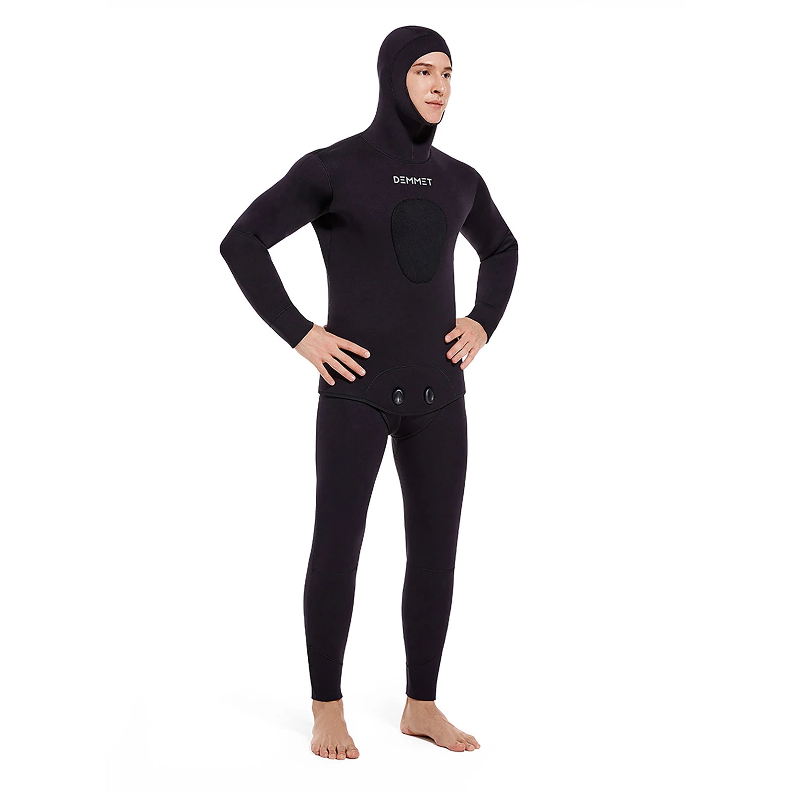Roupas de mergulho em neoprene para mergulho autônomo, 3MM, inverno, quente, masculino, com capuz, para surf, zíper frontal, snorkeling, caça submarina, roupa de mergulho com capuz, Brasil