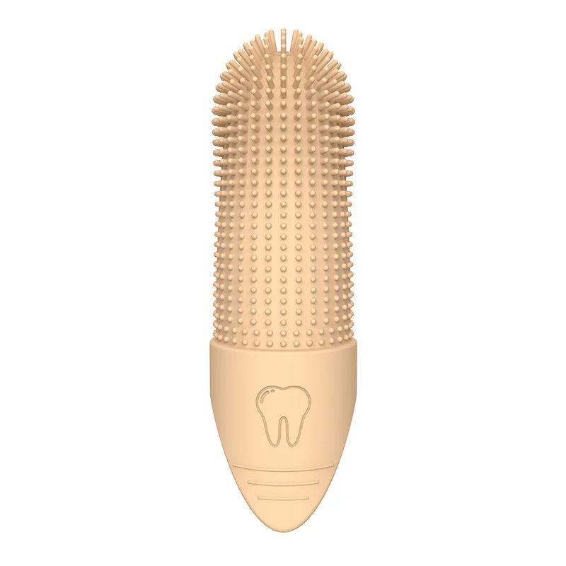 Escova de Dedo para Dentes de Cães, Escova de Dedo para Limpeza 360° para Cães, Escova de Dedo de Silicone de Grau Alimentício para Cães e Gatos Cuidado Dental