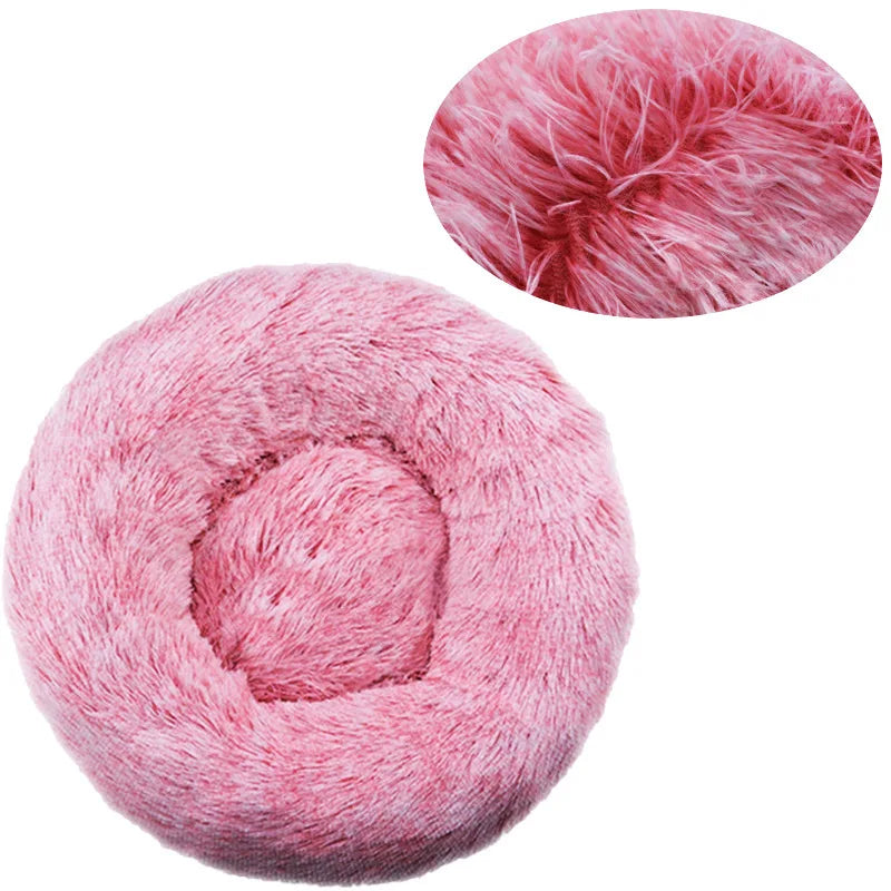 Cama Redonda para Cães, Cama Quente de Inverno para Gatos, Cesto de Pelúcia para Cães, Cama Lavável para Pequenos, Médios e Grandes Cães, Sofá para Gatos