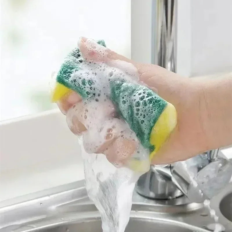 Esponjas de Limpeza Altamente Absorventes para Lavar Louça Esponja Mágica para Limpar Panelas Ferrugem Escova de Esponja Limpador de Gordura de Cozinha Ferramentas Domésticas