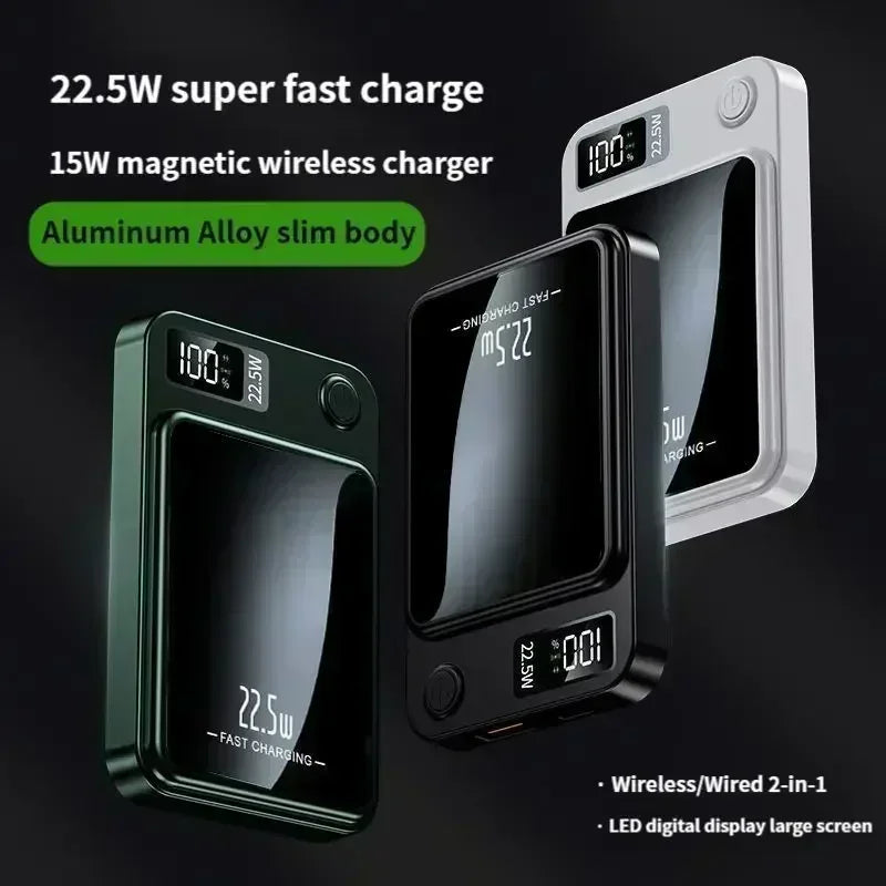 Magnetic Power Bank 50000mAh Wireless Fast Charging Large Capacity