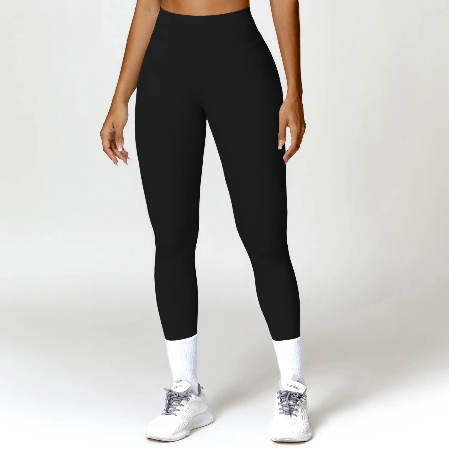 Calça Legging Fitness Feminina Cintura Alta de Treino Calças de Corrida Tights Scrunch Push Up Esportivas Respiráveis Roupa de Yoga