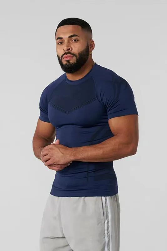 Camiseta Compressão Masculina Manga Curta — Leveza e Suporte
