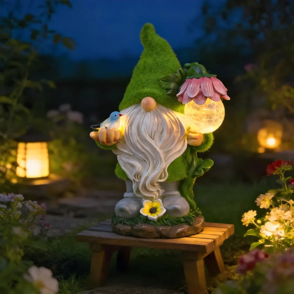 Garden Gnome Solar Light Outdoor Waterproof