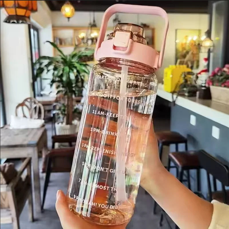 Garrafa de Água 2L — Grande Capacidade para Hidratação Total