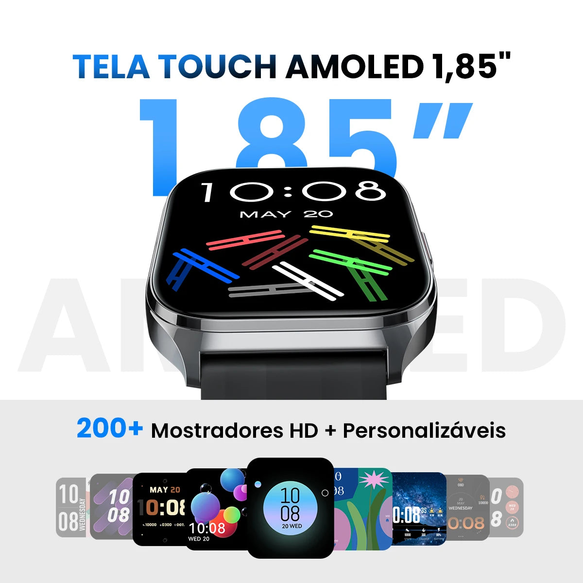 HAYLOU Watch 3 AMOLED 1.85 Voice Calling 150+ Sports 1ATM