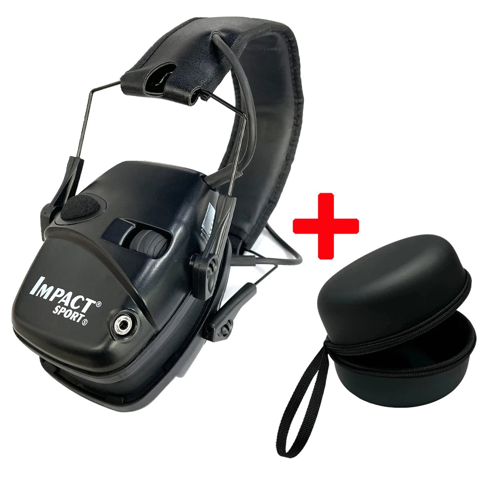 Novo Headset Eletrônico de Tiro para Proteção Auditiva, Fones de Ouvido com Redução de Ruído, Protetor Auricular Tático Ativo para Caça