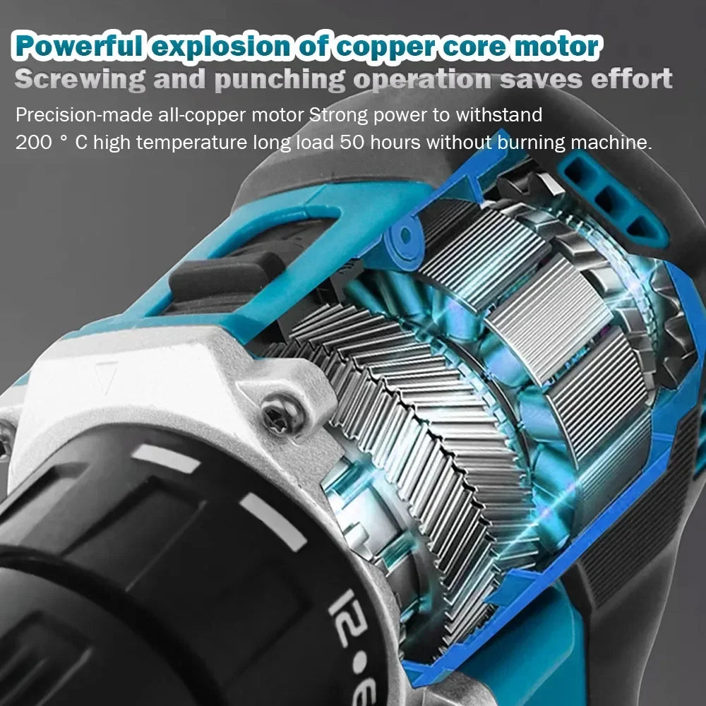 Parafusadeira/Furadeira de Impacto a Bateria Makita Original DDF487 18V, Motor Brushless, Ferramenta Elétrica Recarregável (somente ferramenta)
