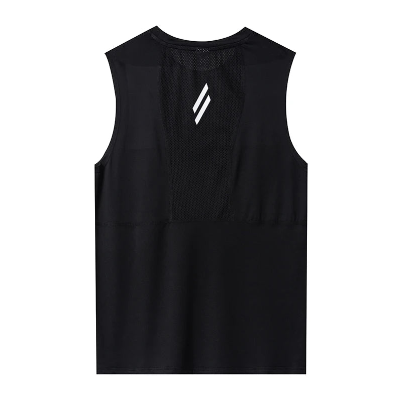 Regata Masculina Academia Camiseta Fitness Sem Mangas Masculina de Malha Respirável Esportiva Colete Esportivo Masculino Regata de Corrida para Academia