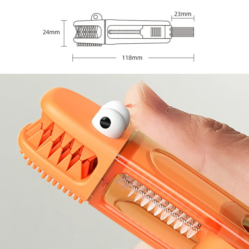 3 In 1 Multifunctional Cleaning Brush Tiny Bottle Cup Lid Detail Brush Straw Cleaner Tools Household Kitchen Cleaning Supplies