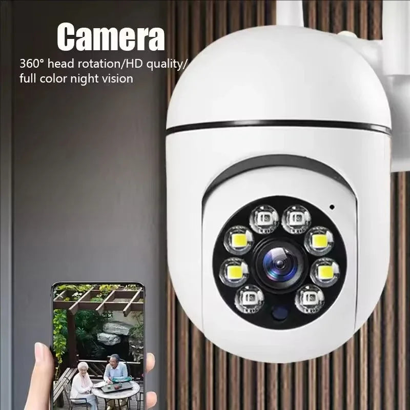 Câmera IP Wi-Fi PTZ de Segurança Sem Fio - Vigilância 8MP