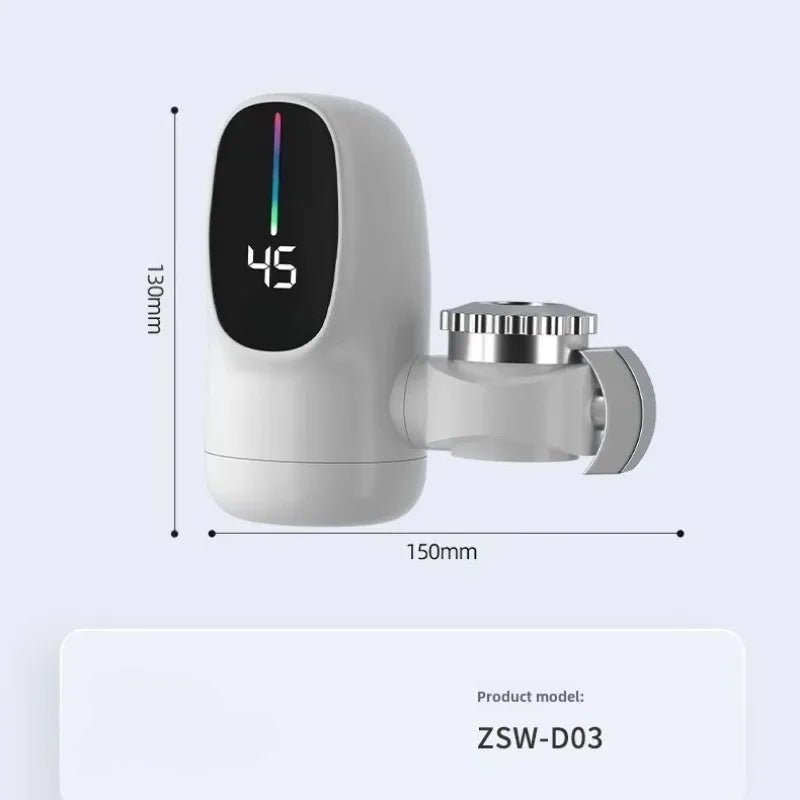 Torneira de Aquecimento 220V/110V 3000W Mini Aquecedor Elétrico Instantâneo de Água para Torneira Cozinha Banheiro Água Quente Display Digital