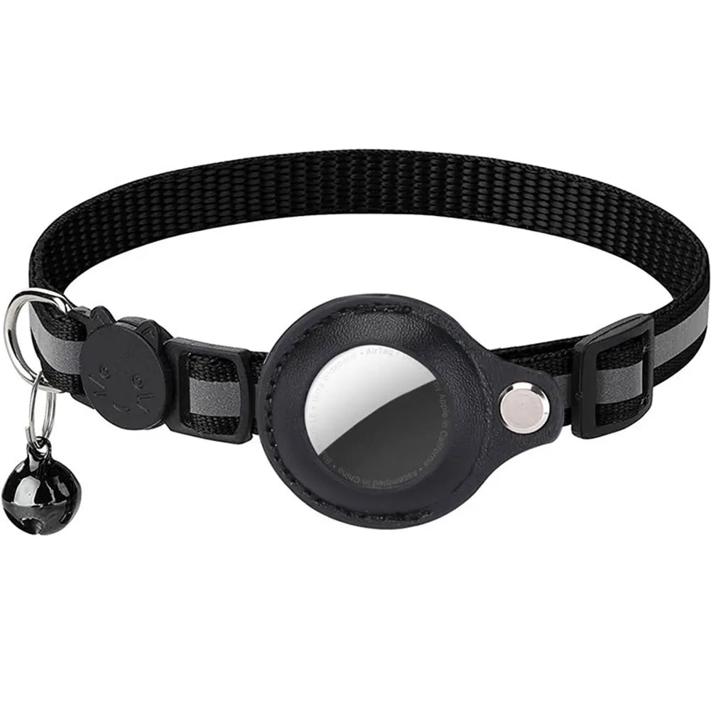 Para Apple AirTag Coleira para Gato Reflective Pet Collar Safety...