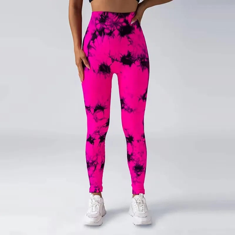 Calça Legging Feminina Yoga Cintura Alta Sem Costura Push Up para Academia Fitness Treino Esportiva