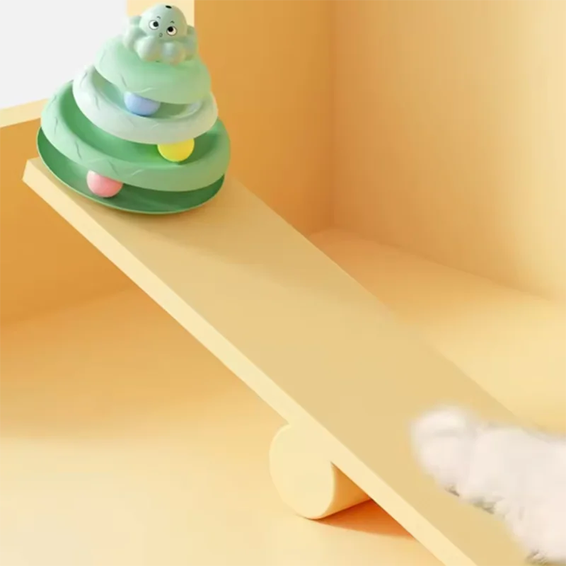 Brinquedos para animais de estimação: bola de três camadas para gatos, plataforma giratória para gatos em formato de polvo, brinquedo para provocar gatos para aliviar o tédio, jogo divertido de quebra-cabeça, suprimentos para animais de estimação