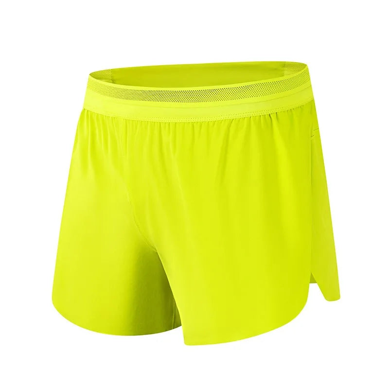 Shorts Esportivos Masculinos de Corrida para Academia com Forro Anti-escape Secagem Rápida para Treino Fitness Corrida Calça Flecha