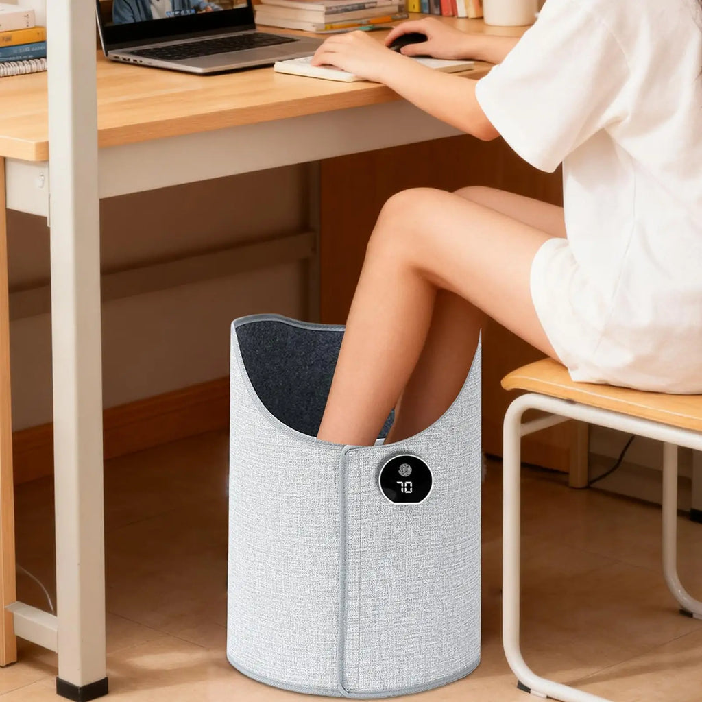 Aquecedor de Mesa Aquecedor de Pernas com Temperatura Ajustável e Silencioso Aquecedor Elétrico de Pés para Escritório, Casa, Trabalho, Estudo, Almofada de Aquecimento de Espaço