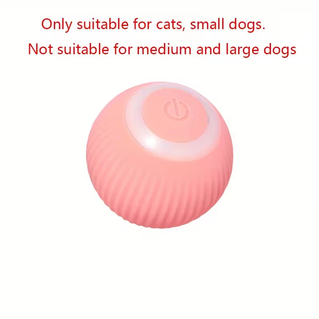 Automatic Rolling Ball Cat Toy USB Rechargeable Interactive Motion Activated Glow in the Dark Silicone Pet Ball Toy Safe for All