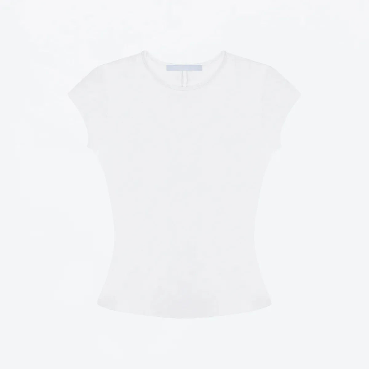 Regata Básica Slim Fit Gola Redonda Camiseta Slim Fit de Alta Elasticidade Ajustada Modelagem Hot Girl Blusa Curta Versátil Estilo Hot Girl Para o Dia a Dia Camiseta Slim Fit de Alta Elasticidade - verde M