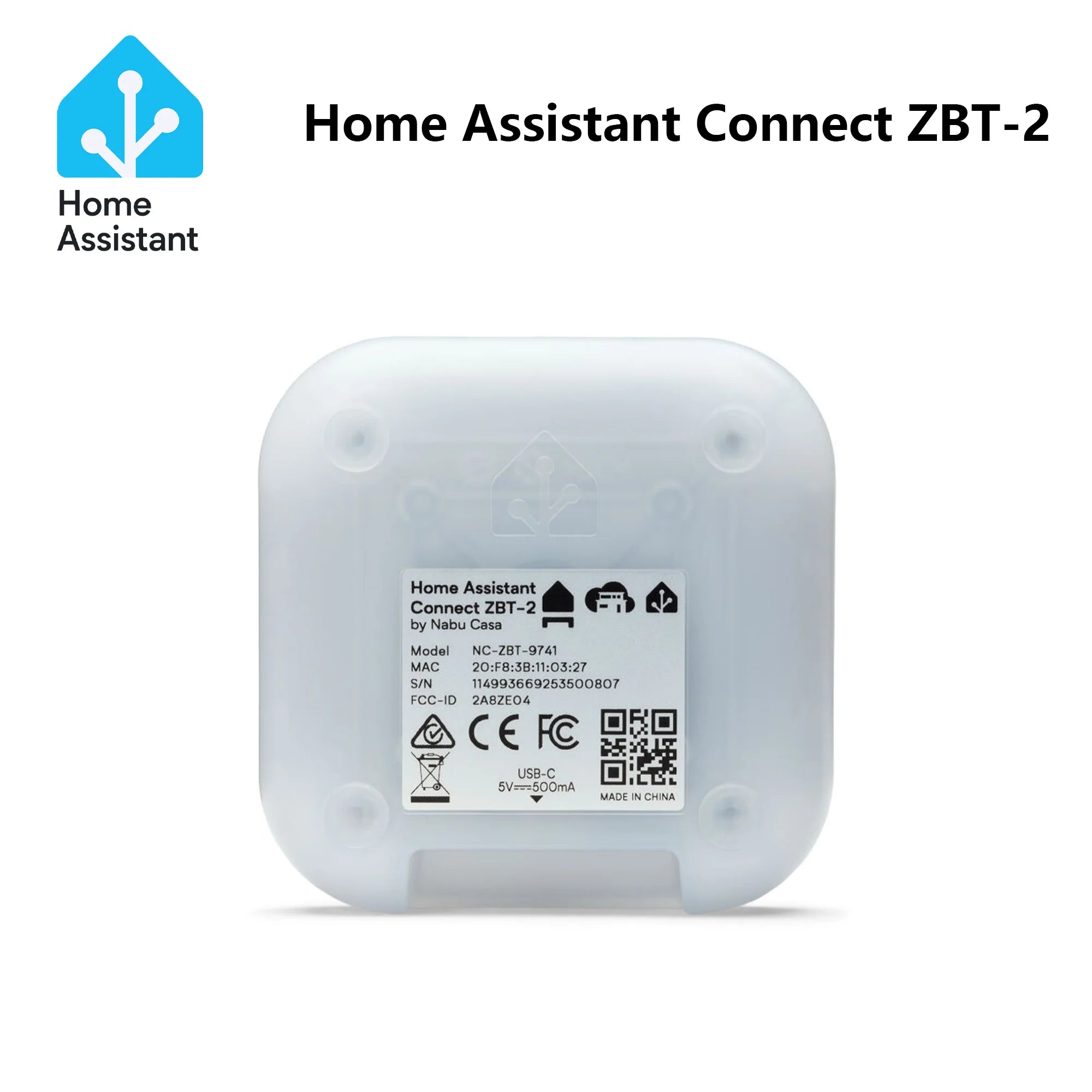 Home Assistant Connect ZBT-2 Compatível com Zigbee, Thread ou Matter para hubs de gateway de casa inteligente e Home Assistant