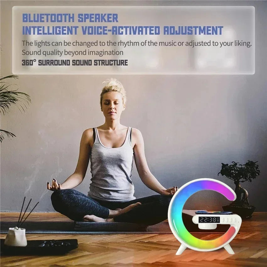 Caixa de Som Despertador Bluetooth RGB Multifuncional WonderNest