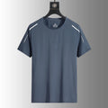 1pcs Men's Quick Drying T-shirts Males Breathable Running Hiking Fishing Tees Soft Elasticity Outdoor Sports Short Shirts Summer