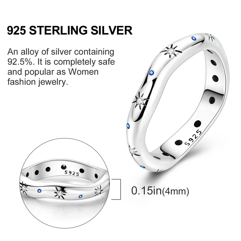 2026 Novas Alianças de Prata 925 Zircônia Brilhante Anéis CZ Anéis Para Mulheres Casamento Original Joias Finas Acessórios Presentes