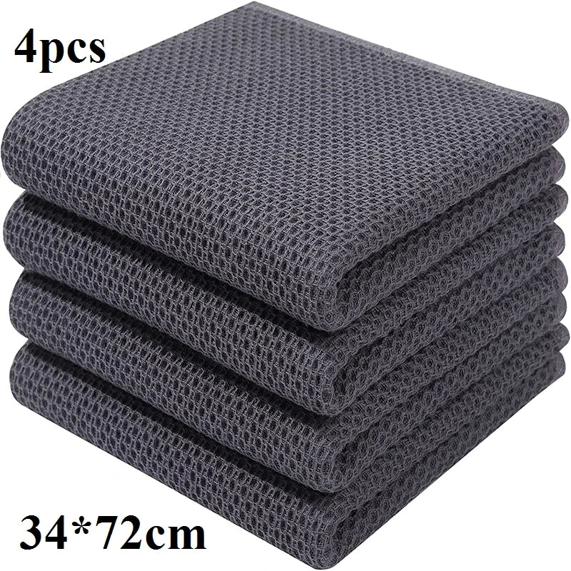 Homaxy 4/6Pcs Cotton Cozinha Towels Ultra Macio Dishcloth Magic...