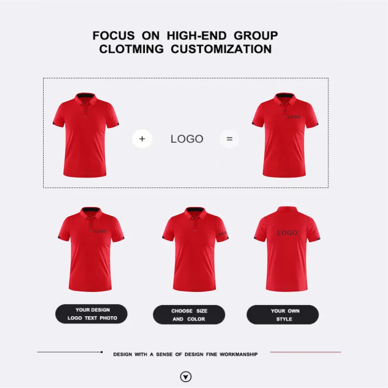 Camisa Polo Masculina De Secagem Rápida Para o Verão Com Logotipo Personalizado Bordado Impressão Camisas De Golfe Masculinas E Femininas Design Personalizado 2023 Novo