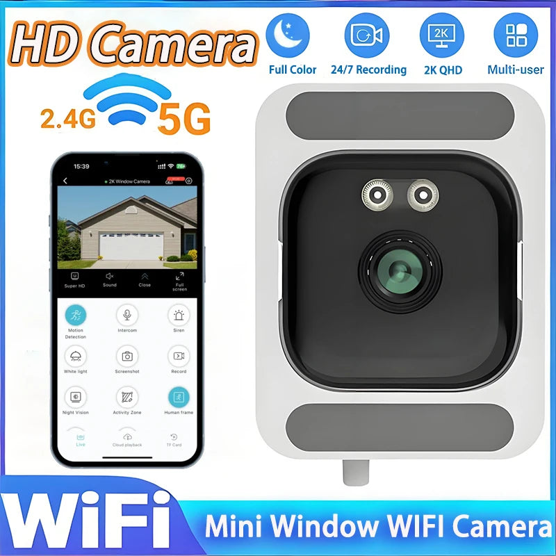 Window Camera Replaces - Outdoor Cameras - 2.4/5GHz WiFi Camera