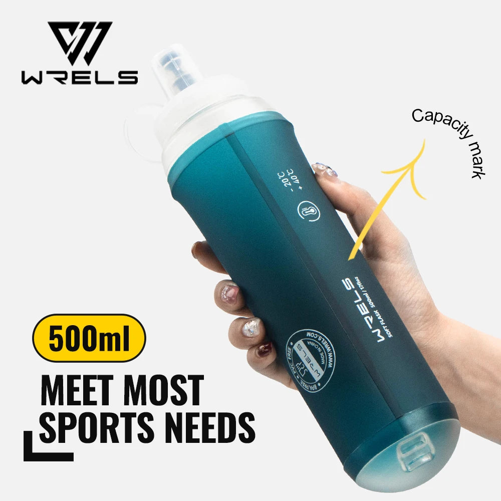 Garrafa de Água WRELS Dobrável — Leve e Compacta para o Outdoor