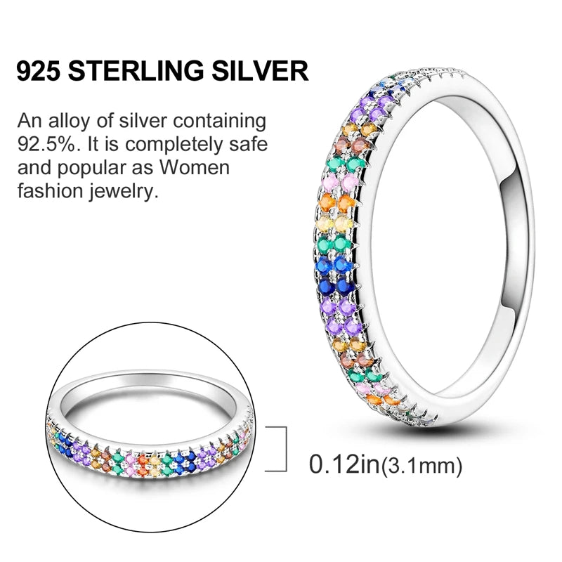 2026 Novas Alianças de Prata 925 Zircônia Brilhante Anéis CZ Anéis Para Mulheres Casamento Original Joias Finas Acessórios Presentes