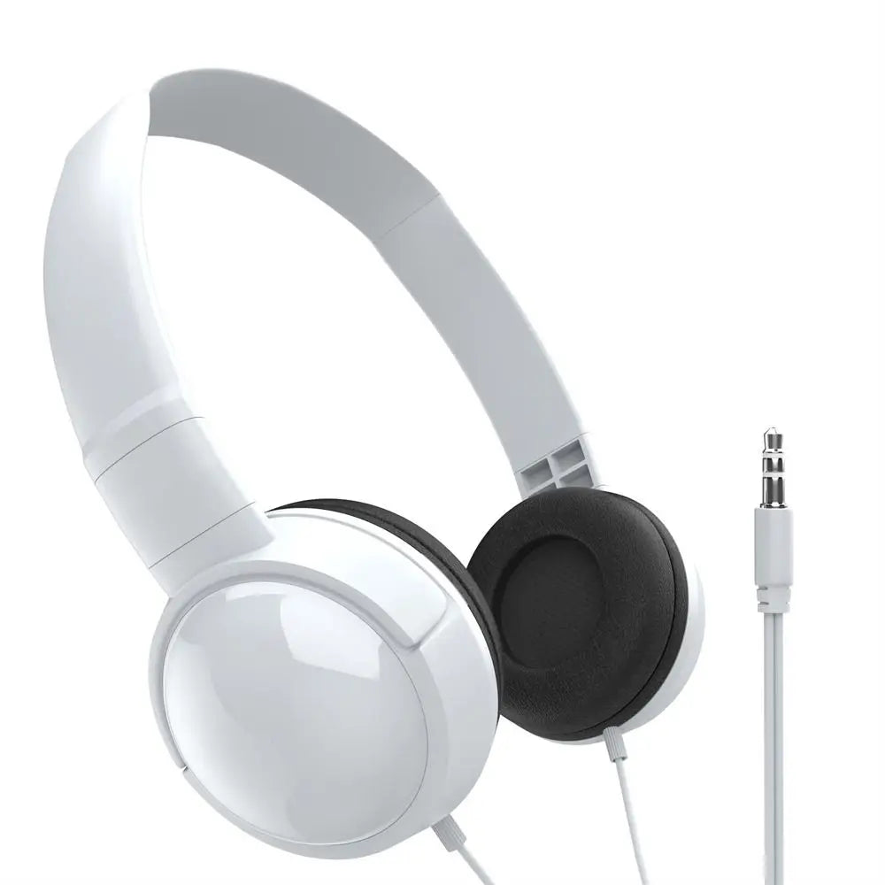 Music Earbuds Over Ear Wierd Headphones HiFi Stereo Music Stereo 3.5mm Headset Adjustable Audio Bass Macaron Headphone Tablet